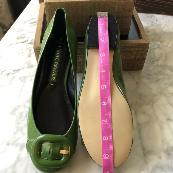 NWOT NEXT U.K. Green Patent Flats US SIZE 8 - Picture 7 of 8